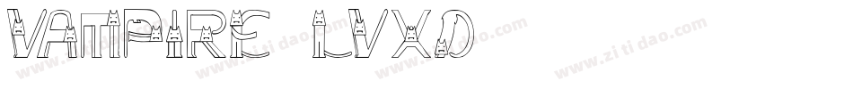 Vampire-LVXD字体转换