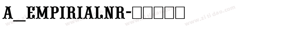 a_EmpirialNr字体转换