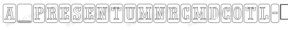 a_PresentumNrCmDcOtl字体转换