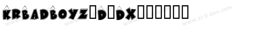KrBadBoyz-D0Dx字体转换