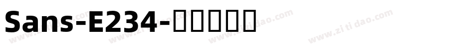 Sans-E234字体转换