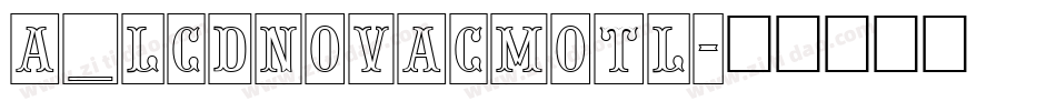 a_LCDNovaCmOtl字体转换