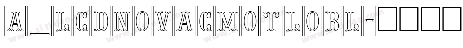 a_LCDNovaCmOtlObl字体转换