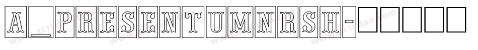 a_PresentumNrSh字体转换