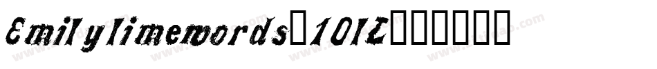 Emilylimewords-10lL字体转换