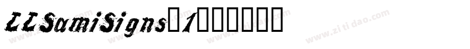 LLSamiSigns-1字体转换