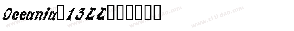 Oceania-13LL字体转换