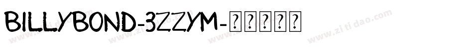 Billybond-3zZYM字体转换