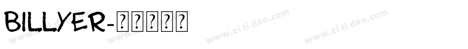 Billyer字体转换