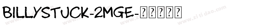 Billystuck-2mge字体转换