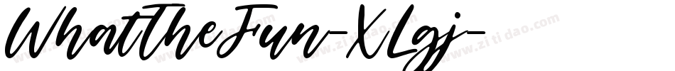 WhatTheFun-XLgj字体转换