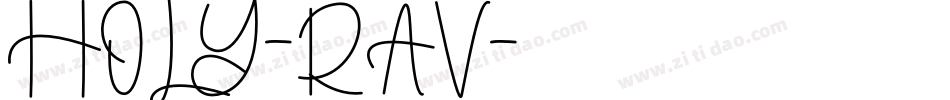 HOLY-RAV字体转换