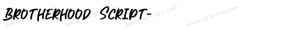 Brotherhood_Script字体转换