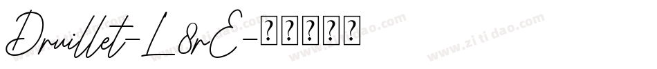 Druillet-L8rE字体转换