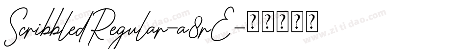 ScribbledRegular-a8rE字体转换