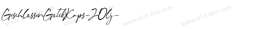 GeschlossenGotikKaps-JOlj字体转换