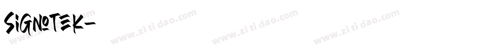 Signotek字体转换