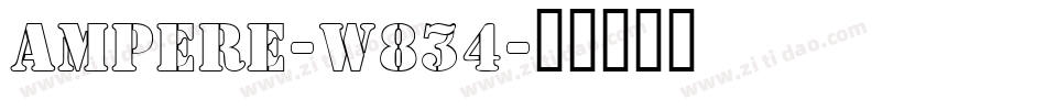 Ampere-W834字体转换