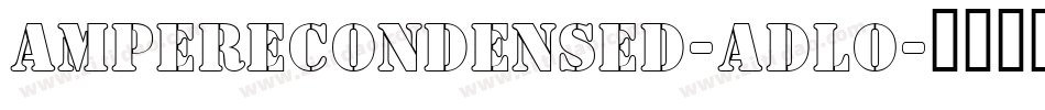 AmpereCondensed-adlo字体转换