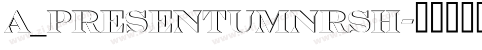 a_PresentumNrSh字体转换