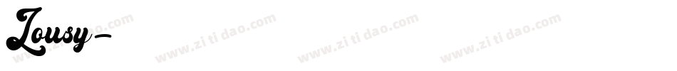 Lousy字体转换