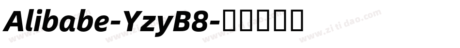 Alibabe-YzyB8字体转换