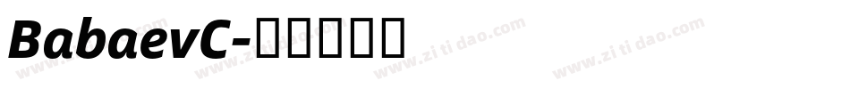 BabaevC字体转换