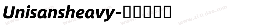 Unisansheavy字体转换