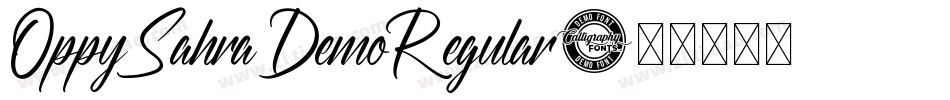 OppySahraDemoRegular字体转换