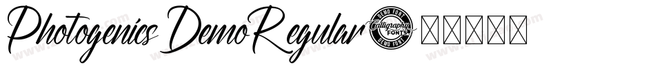 PhotogenicsDemoRegular字体转换