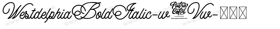 WestdelphiaBoldItalic-w7Vw字体转换