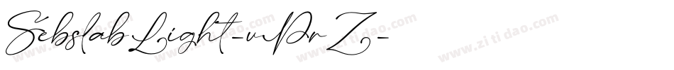 SebslabLight-vPrZ字体转换
