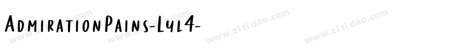 AdmirationPains-Lyl4字体转换