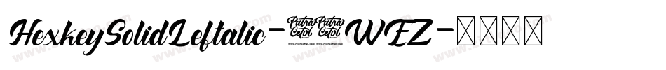 HexkeySolidLeftalic-51WEZ字体转换