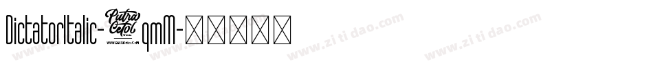 DictatorItalic-3qmM字体转换