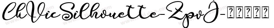 CkVicSilhouette-ZpvJ字体转换