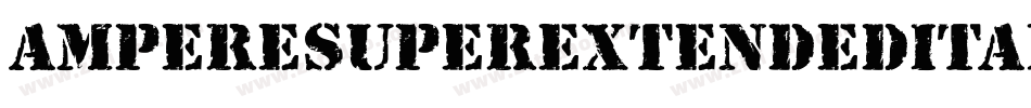 AmpereSuperextendedItalic-rKj8字体转换