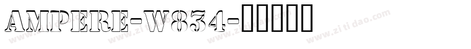 Ampere-W834字体转换