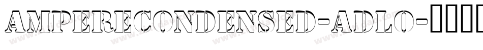 AmpereCondensed-adlo字体转换