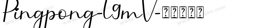 Pingpong-l9mV字体转换