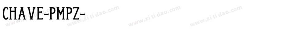 Chave-pMpZ字体转换