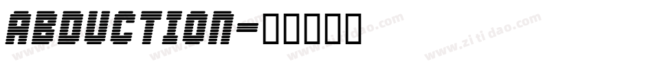 Abduction字体转换