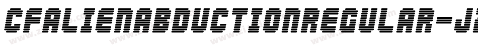 CfAlienAbductionRegular-J2XE字体转换