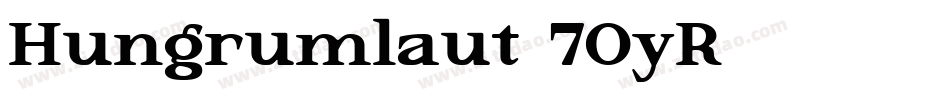 Hungrumlaut-7OyR字体转换