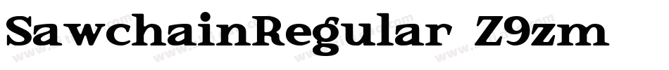 SawchainRegular-Z9zm字体转换