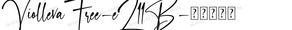 ViollevaFree-eZ11B字体转换