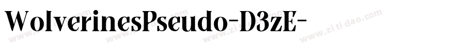 WolverinesPseudo-D3zE字体转换