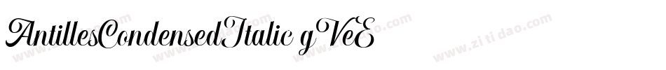 AntillesCondensedItalic-gVeE字体转换