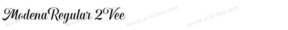 ModenaRegular-2Vee字体转换