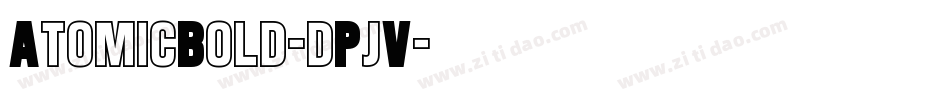 AtomicBold-dPjV字体转换